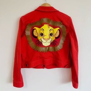 Red Ralph Lauren Denim Jacket w/ Simba